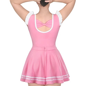 LittleForBig Baumwolle Strampler Onesie Pyjamas Bodysuit-Baby Cheerleader Tennis-Rock Bodysuit Set Rosa XXL - 3