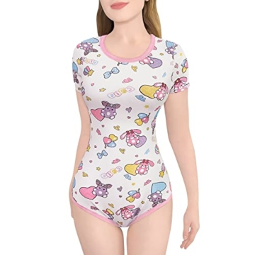 LittleForBig Baumwolle Strampler Onesie Pyjamas Bodysuit-Baby Usagi & Bella Strampler Rosa XL - 1