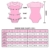 LittleForBig Baumwolle Strampler Onesie Pyjamas Bodysuit –Candy Hearts Rosa XL - 4