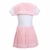 LittleForBig Baumwolle Strampler Onesie Pyjamas Bodysuit - Cosplay Magisches Mädchen Rosa Strampelanzug Rock Set L - 7