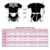 LittleForBig Baumwolle Strampler Onesie Pyjamas Bodysuit-Dienstmädchen Kostüm Schwarz XS - 4