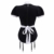 LittleForBig Baumwolle Strampler Onesie Pyjamas Bodysuit-Dienstmädchen Kostüm Schwarz XS - 8