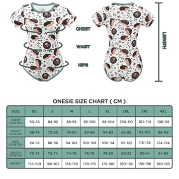 LittleForBig Baumwolle Strampler Onesie Pyjamas Bodysuit-Hedgehugs Strampler Grün XL - 4