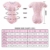 LittleForBig Baumwolle Strampler Onesie Pyjamas Bodysuit –Magischer Mond Strampler Rosa M - 4