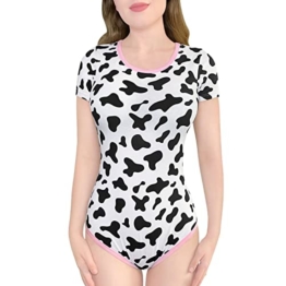LittleForBig Baumwolle Strampler Onesie Pyjamas Bodysuit-Milchkuh Strampler Weiß L - 1