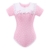 LittleForBig Baumwolle Strampler Onesie Pyjamas Bodysuit - Precious Geraffte Schleife Lätzchen Strampler Rosa XS - 6