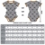 LittleForBig Baumwolle Strampler Onesie Pyjamas Bodysuit - Zucker Fledermaus Grau XL - 4
