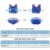 LittleForBig Damen Baumwolle Camisole und Höschen Sport Loungewear Set-Bunnywatch Bralette Set Blau S - 3