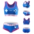 LittleForBig Damen Baumwolle Camisole und Höschen Sport Loungewear Set-Bunnywatch Bralette Set Blau S - 7