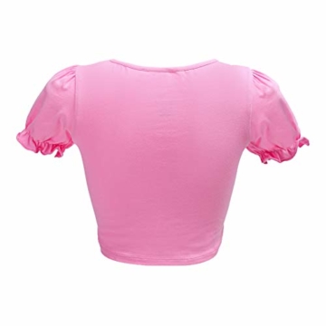 LittleForBig Kawaii bauchfreie Top Puffärmel und U-Ausschnitt Hemd – Kleines Babygirl XL - 8