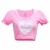 LittleForBig Kawaii bauchfreie Top Puffärmel und U-Ausschnitt Hemd – Kleines Babygirl XL - 2
