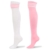 LittleForBig Knie hoch Schulmädchen Lange gestreifte Tube Strümpfe College Style Socken 2 Paar - Weiß und Rosa - 1