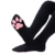 LittleForBig Oberschenkelhohe Socken Cosplay 3D Katze Pfoten Pad über Kniestrümpfe Silikon Katzenpfoten Seidenstrümpfe- Schwarz - 2