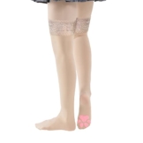 LittleForBig Oberschenkelhohe Socken Cosplay 3D Katze Pfoten Pad über Kniestrümpfe Silikon Katzenpfoten Spitze Top Seidenstrümpfe- Hautfarbe - 1
