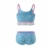 LittleForBig Spitzenbesatz Damen Nachtwäsche Träger Pyjama Cami Top und Shorts Dessous Bralette Loungewear Set-Snuggle Bunny Blau 4XL - 7