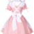 Maid Cosplay Kostüm Rosa – Dienstmädchen-Kleid mit Accessoires für Crossdresser