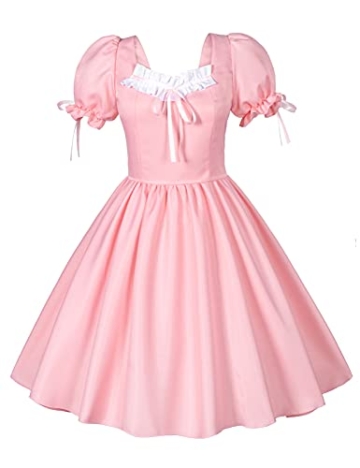 Sissy Maid Kostüm in Rosa für Crossdresser