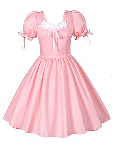 Sissy Maid Kostüm in Rosa für Crossdresser