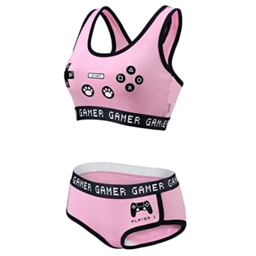 zweiteiliges Unterwäsche-Set im Gamer-Stil sexy