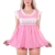 Sissy Babydoll-Kleid in Rosa