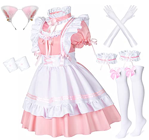 Sissy Maid Kleid in Rosa Set