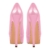 Meinabsatz Damen Plateau Pumps Klassische High Heels Stiletto Plattform Abendschuh Partyschuh Lackleder Rosa 45 EU - 3