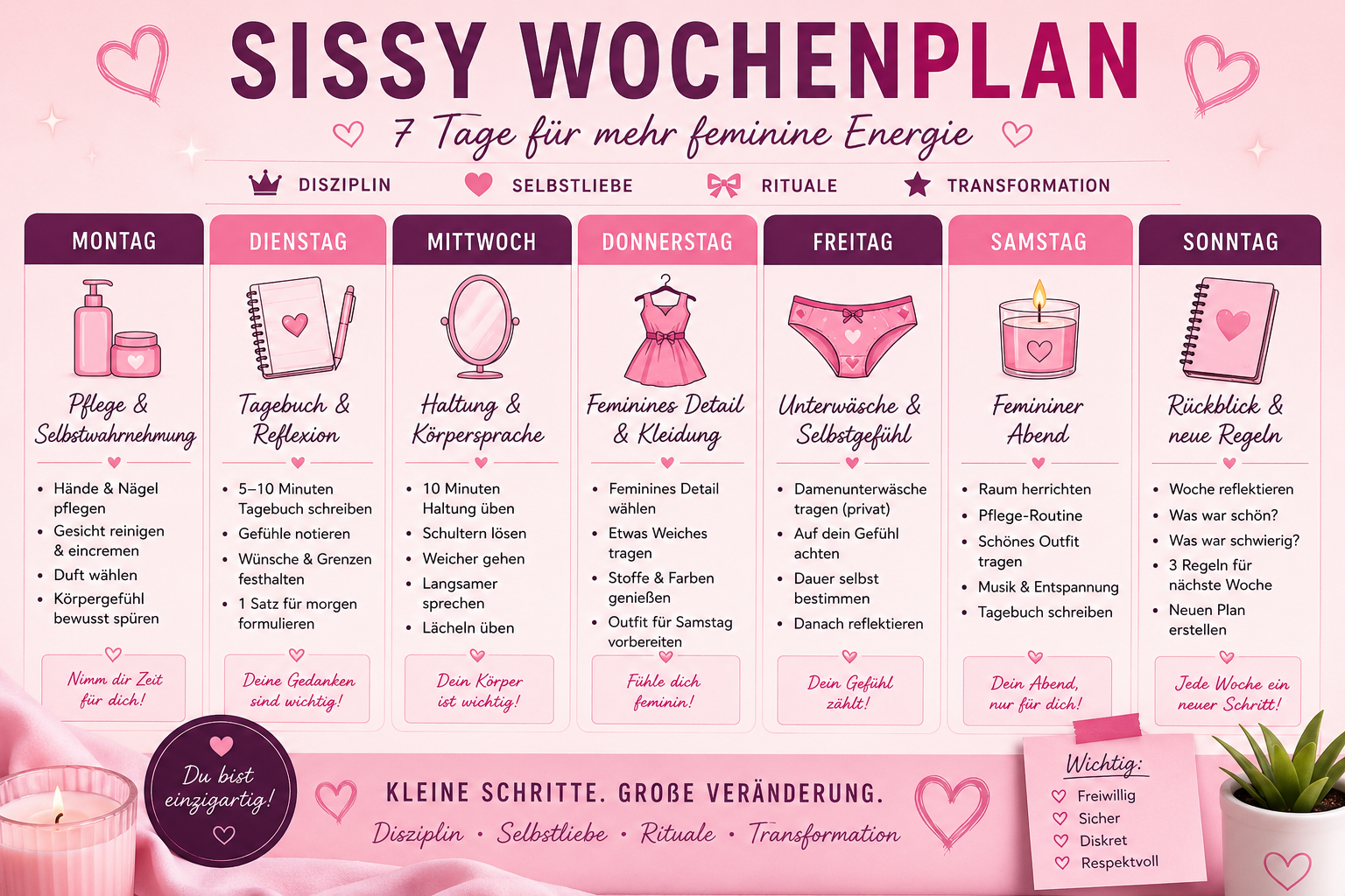 Sissy Wochenplan