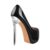 Meinabsatz Damen Stiletto High Heels Plateau Pumps Elegante Damenschuhe Party Kleid Stöckelschuhe Lack Schwarz 43 EU - 4