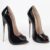 RJXGECUF High Heels 18CM Super High Metall Stiletto,Black-46 - 3