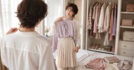 Sissy Welt Outfit Auswahl im Schlafzimmer 04