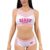 LittleForBig Cheer Sissy University Peekaboo Sports Bralette Set Rosa XL - 1