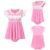 LittleForBig Seidiger Kawaii Strampler Onesie Schlafanzug Bodysuit - Baby Girl Babydoll Strampler Rosa M - 6