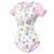 LittleForBig Seidiger Strampler Onesie Schlafanzug Bodysuit - Baby Cuties Strampler Rosa L - 5