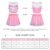 LittleForBig Unisex Ärmellose Loungewear Babydoll Cheer Sissy Croptop Minirock Bralette Set Rosa XL - 4