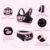 LittleForBig Unisex Baumwolle Camisole und Höschen Sport Loungewear Bralette Set – Sissy University Bralette Set Schwarz XXXXL - 5
