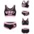 LittleForBig Unisex Baumwolle Camisole und Höschen Sport Loungewear Bralette Set – Sissy University Bralette Set Schwarz XXXXL - 6
