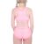 LittleForBig Unisex Baumwolle Camisole und Höschen Sport Loungewear Bralette Set – Sissy University Bralette Set Rosa L - 5