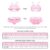 LittleForBig Unisex Schlafanzug-Set mit Kreuzträger-Oberteil (verstellbare Träger) und Slip-Höschen im Bralette-Design – Verfügbar in Rosa XXXL - 5