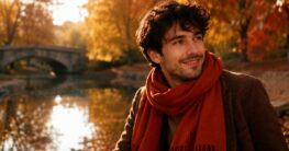 Stimmungsvolles Foxboy Beitragsbild zu Foxboy Geschichte – Der Schal in Fuchsrot