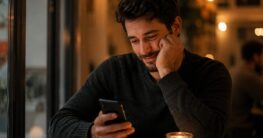 Stimmungsvolles Beitragsbild zur queeren Geschichte Schwule Geschichte – Jonas und die ehrliche Nachricht