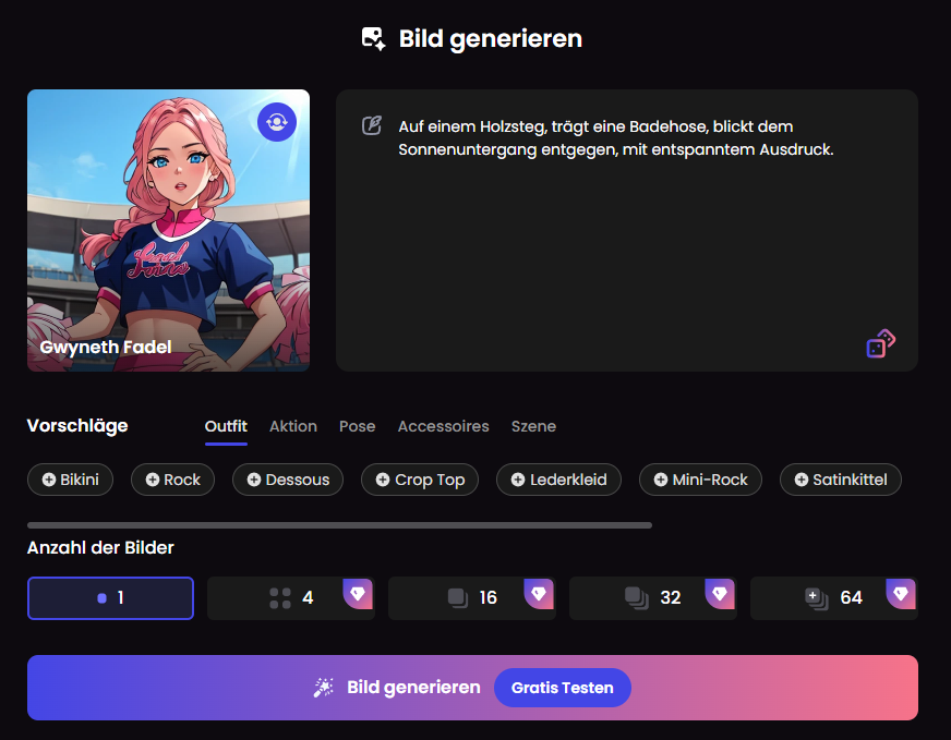 Candy AI Bild generieren