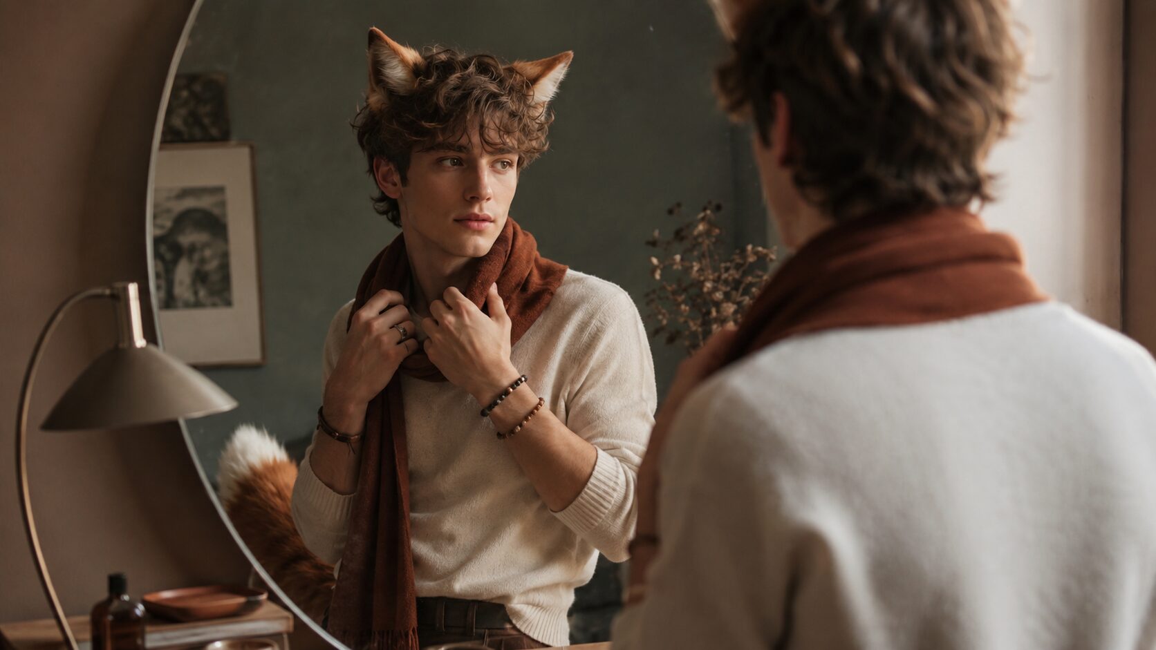 Stimmungsvolles Foxboy Beitragsbild zu Foxboy – Accessoires, die nicht nach Kostüm aussehen