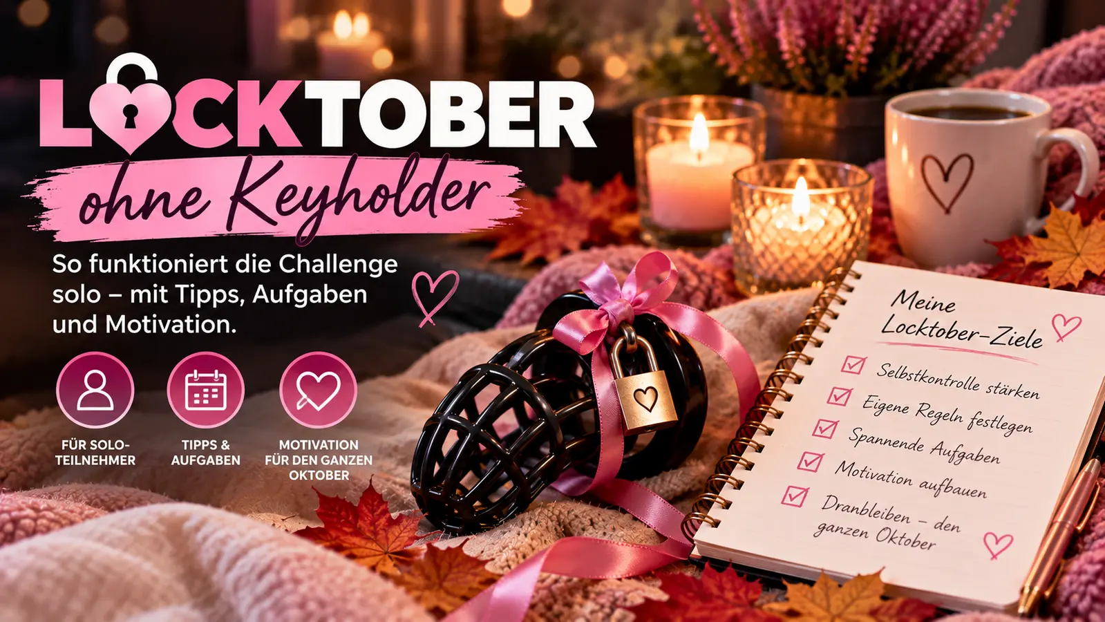 Locktober ohne Keyholder – Tipps, Aufgaben und Motivation für Solo-Teilnehmer