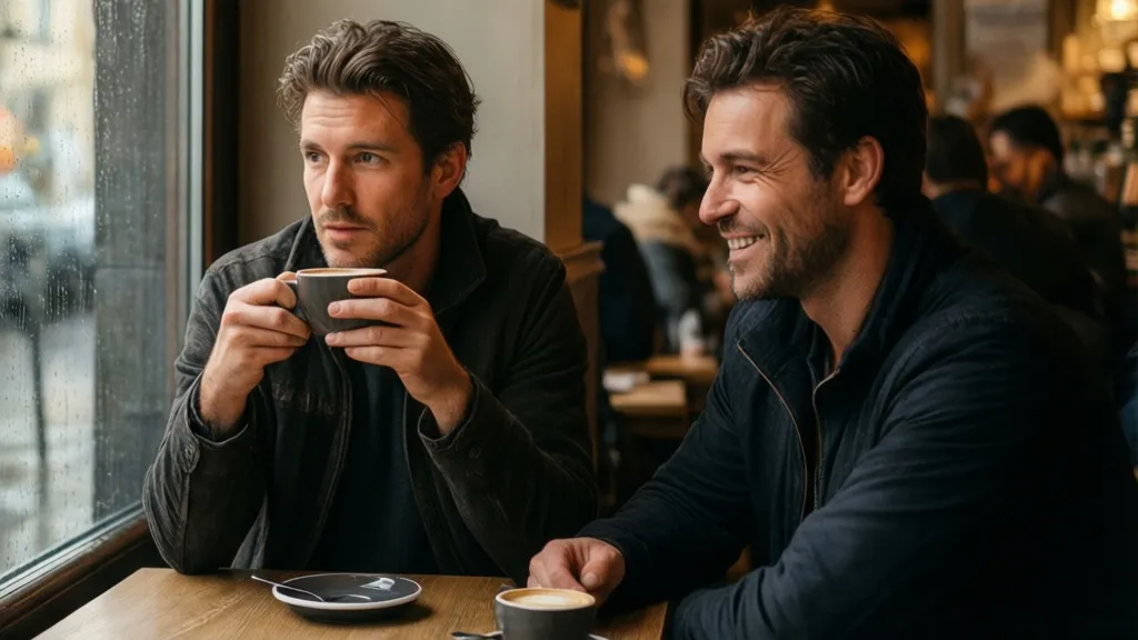 Ein Lächeln im Regen: Leo und Marks unerwartetes Kennenlernen